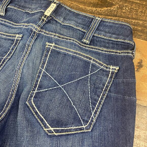 Ariat Women's Straight Leg Jeans - Dark Blue - Picture 6 of 9